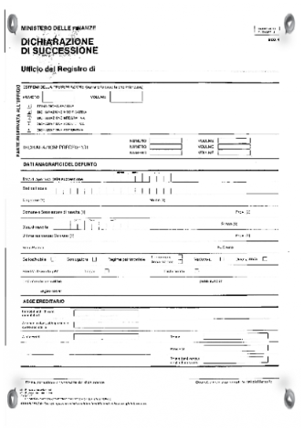dichiarazioni di successione